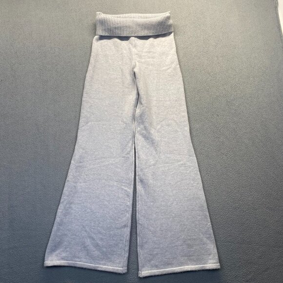 Sincerely Jules Flare Pants Gray Ribbed Waist Cozy Lounge Pull On Size XL - Picture 9 of 12